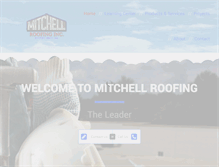 Tablet Screenshot of mitchellroofingnc.com